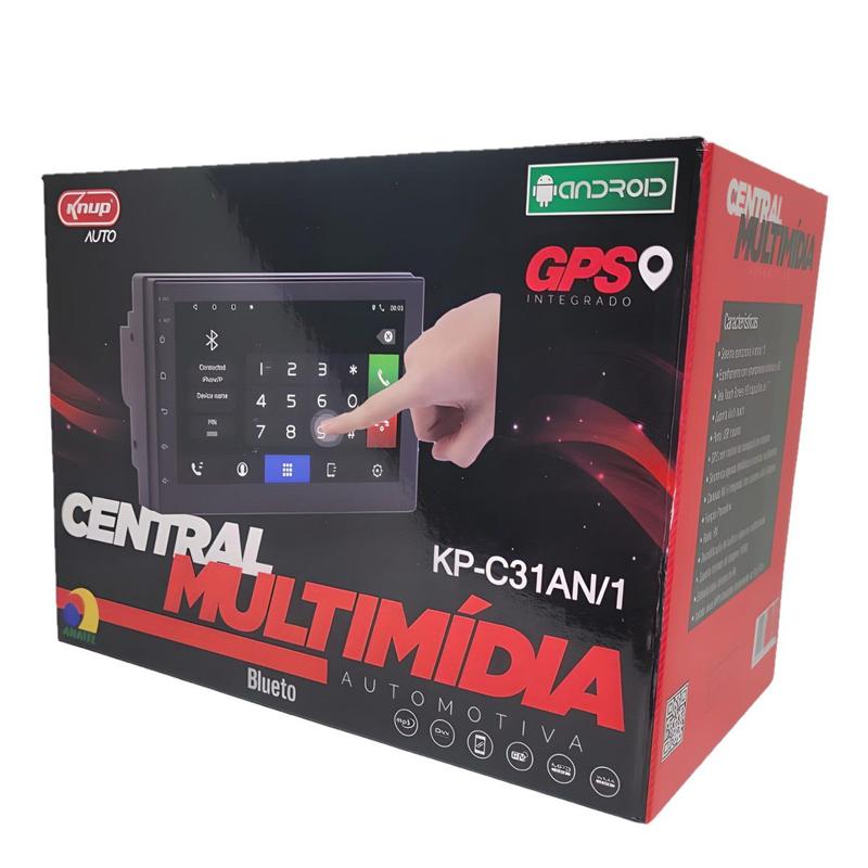 Central Multimídia Universal Android 13 Bluetooth Wifi Gps - KNUP